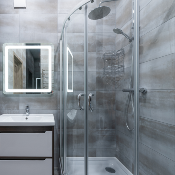 Modern shower cubicle