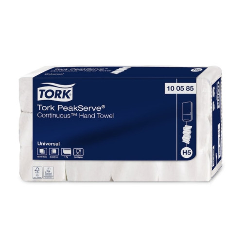 Tork H5 Peakserve Continuous Hand Towels - Case of 4,920