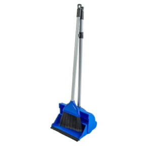 10105120Blue.jpg Abbey Long Handled Dustpan and Brush - Blue