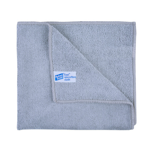 Robert Scott Microfibre Exel Cloths - Grey - Pack of 10