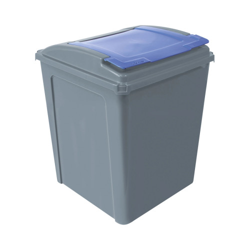 Eco Waste Recycling Bin - 50L - Mixed Paper & Card (Blue)