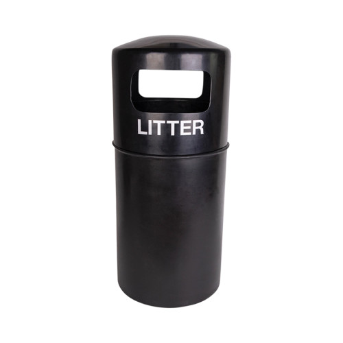 Robert Scott Floor Mounted Eco Litter Bin - 90L - Black