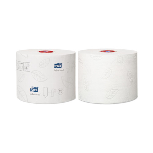 Tork T6 Mid-Size Advanced 2Ply Toilet Rolls - Case of 27