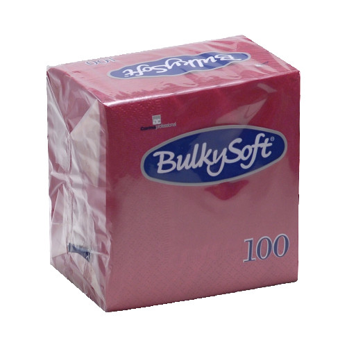 BulkySoft® Napkins - 3ply - 40cm - Bordeaux - Case of 1,000