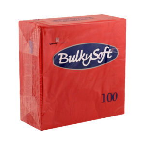 3207920Napkin20Red20ply.jpg BulkySoft® Napkins - 3ply - 40cm - Red - Case of 1,000