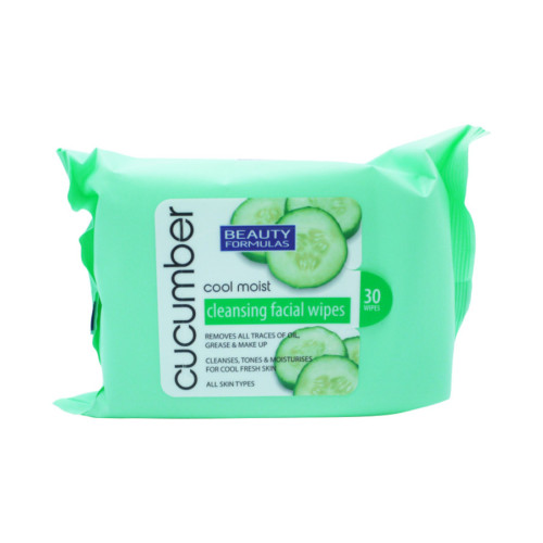 Beauty Formulas Facial Wipes Cucumber - 30s