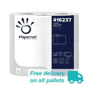 41623720Pallet20Logo.jpg Papernet 3-Ply Superior Toilet Paper Rolls - Pallet of 45 Cases
