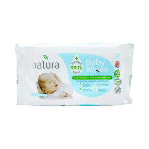 41645520Natura20Purified20Water20Baby20Wipes.jpg Natura Purified Water Baby Wipes - Pack of 60