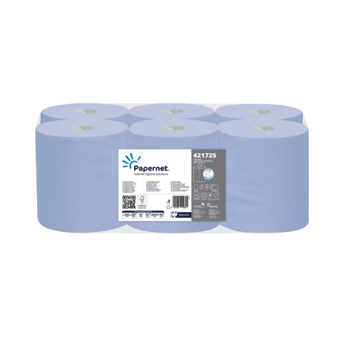 Papernet Recycled Centrefeed Hand Towel - Blue Rolls - 150m - Case of 6
