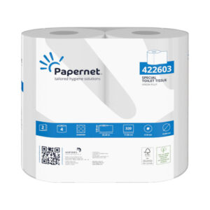42260320Papernet20220Ply20Extra20Length20Toilet20Roll.jpg Papernet Extra Length Toilet Rolls - 2-Ply - Case of 40