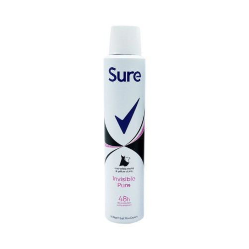 Sure 48h Anti-Perspirant Deodorant - Invisible Pure - 200ml