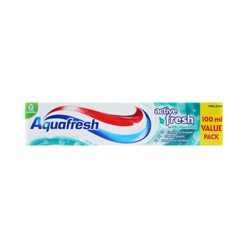 Aquafresh Toothpaste Active Fresh with Menthol - 100ml
