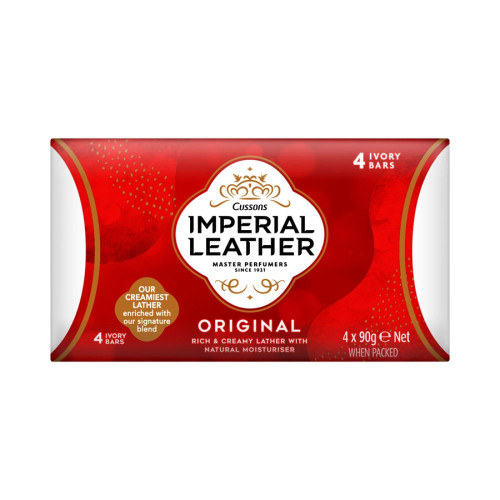 Imperial Leather Soap - Original - 90g - Pack of 4