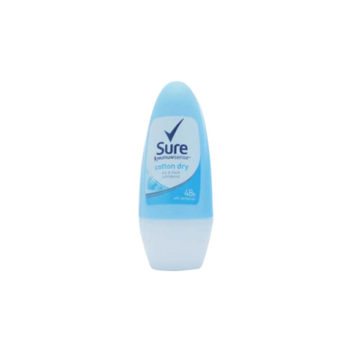 Sure Roll-On Deodorant Cotton Dry - Anti-Perspirant - 50ml