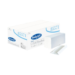 85571.jpg BulkySoft® Hand Towels - C-Fold - White - 2 Ply - Case of 2,430