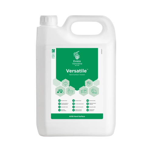 Evans Vanodine Versatile Hard Surface Cleaner - 5L