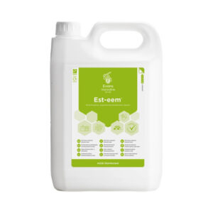 A026EEV220Esteem20Cleaner20and20Sanitiser205L20-20New.jpg Evans Vanodine Unperfumed Est-eem Sanitiser - 5L