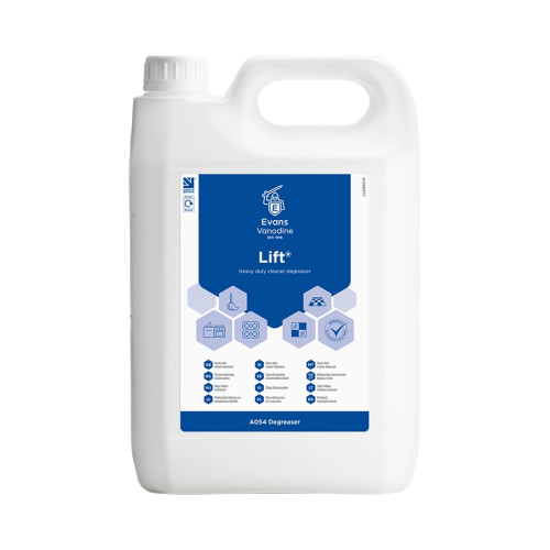 Evans Vanodine Lift Heavy Duty Cleaner Degreaser - 5L