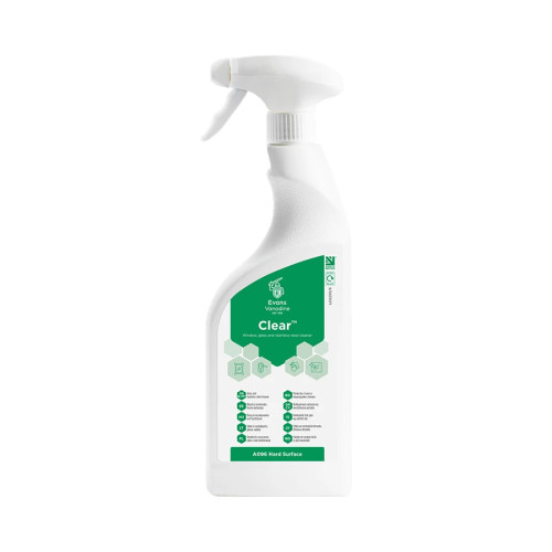 Evans Clear Glass & Window Cleaner - 750ml