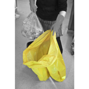 BCOL-Y.jpg Polyco Healthline 90L CHSA Approved Medium Duty Sack - Yellow - 200 Bags