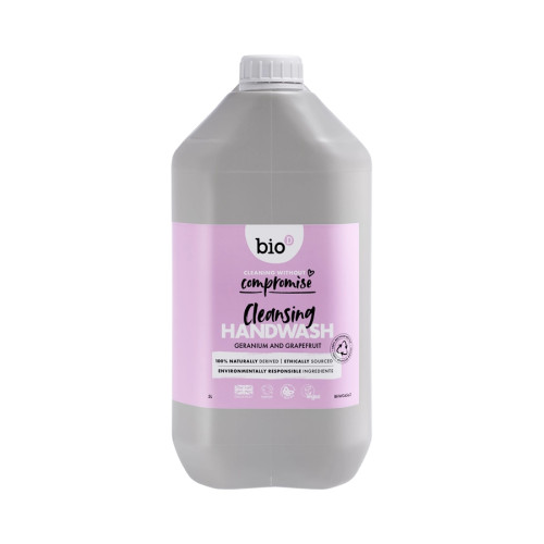 Bio-D Geranium and Grapefruit Cleansing Hand Wash - 5L