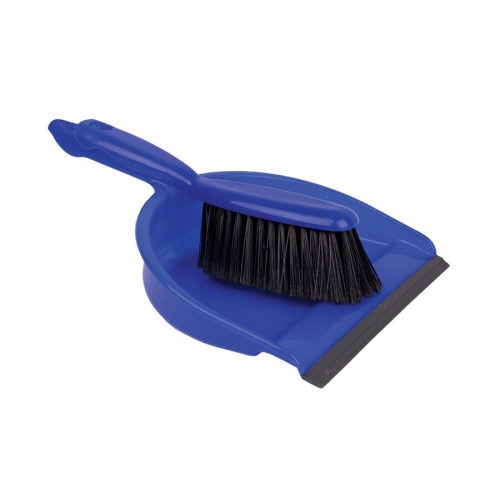 Robert Scott Dustpan and Brush Set - Soft Bristle - Blue