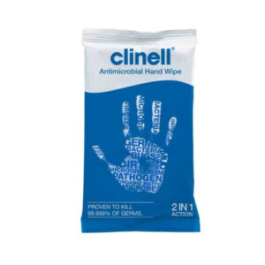 Clinell Antimicrobial Hand Wipes - 100 Wipes