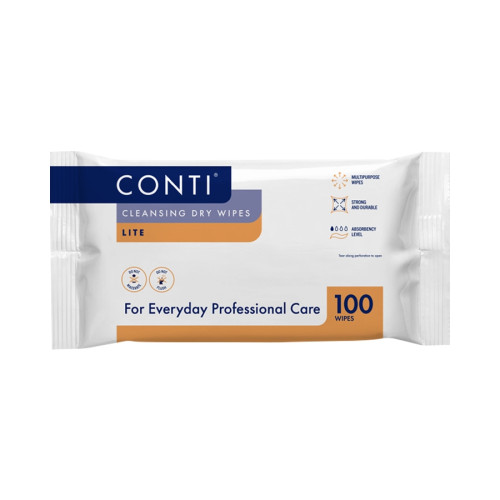 Vernacare Conti Cleansing Dry Wipe - 32 Packs of 100