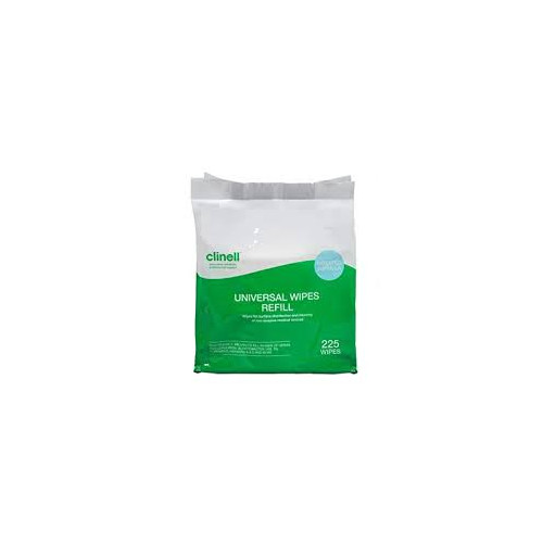 Clinell Universal Disinfectant Wipes Refill Pack - 225 Wipes