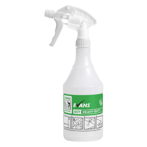 Evans Vanodine EC7 Heavy Duty Hard Surface Cleaner - Bottle & Head