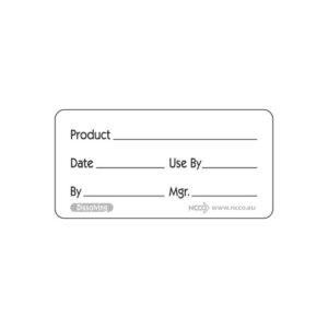 NCCO Dissolvable Prepared Food Label 2.5cm - Pack of 500