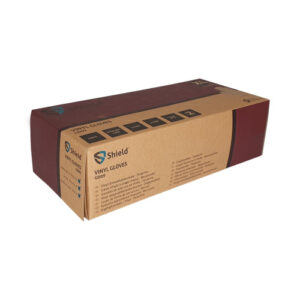 Shield Powder Free Vinyl Gloves - Medium - Box of 100