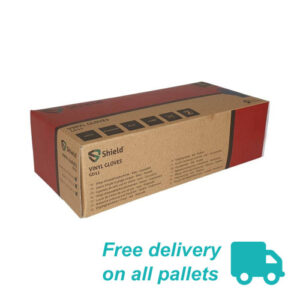 GD1120Vinyl20Gloves20Pallet20Logo.jpg Polyco GD11 Vinyl Gloves Powdered Large - Pallet of 112 cases