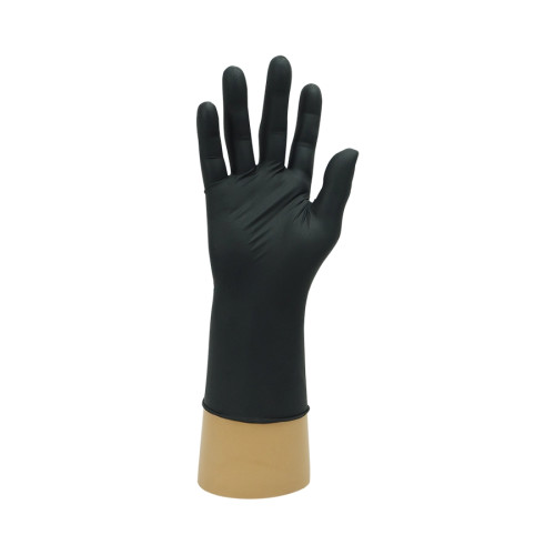 Polyco Bodyguards Nitrile Powder Free Gloves - Black - Large - Box of 100