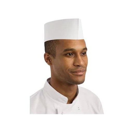 Chefs White Forage Hats - 100 Pack