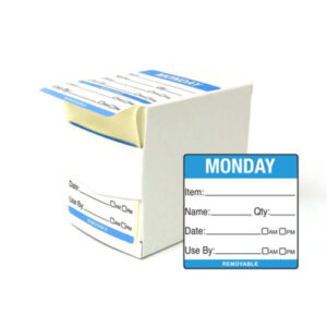 L06620Monday205cm20Label.jpg Mileta labels Day of the Week Monday 5cm - Pack of 500