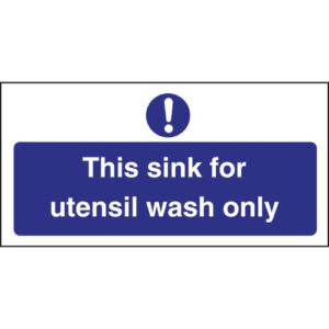 L95620-20Sign20-20Utensil20Wash20Only.jpg Utensil Wash Only Sign