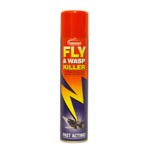Sanmex Fly and Wasp Killer Aerosol Spray - 300ml