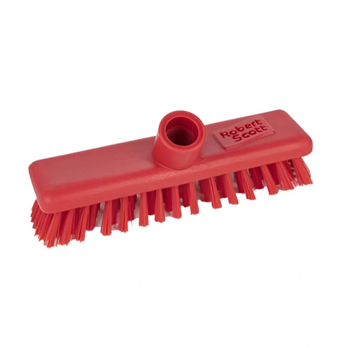 Robert Scott Plastic Deck Scrub Brush  - 23cm - Red